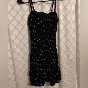 Hollister Black Floral Mini Dress
